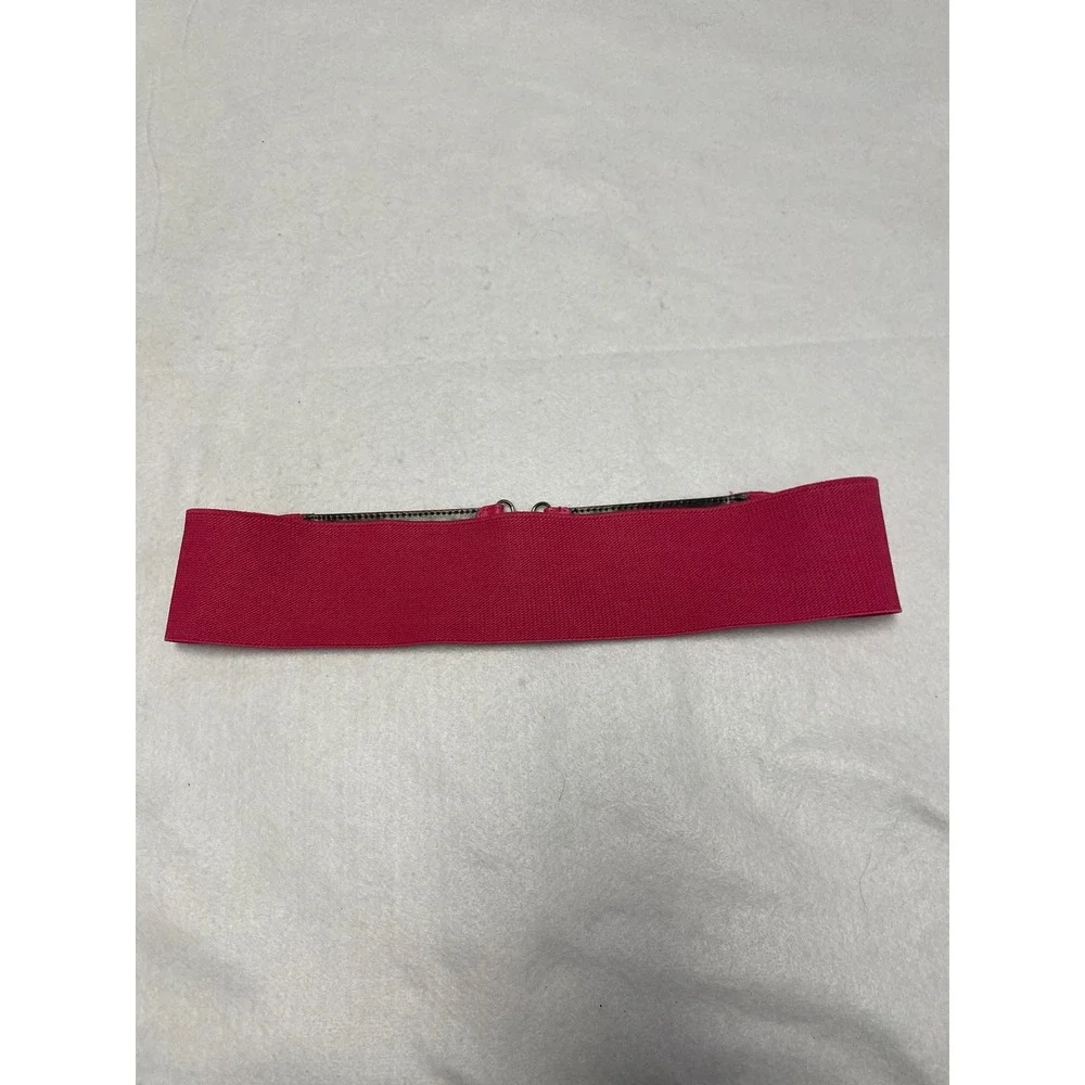 Hot Pink Studded Y2K‎ Elastic Wide Belt Women's Fashion Accessory